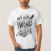 私の女の子はいつも振るっているのではないかもしれないが、私はそうする Tシャツ (正面)