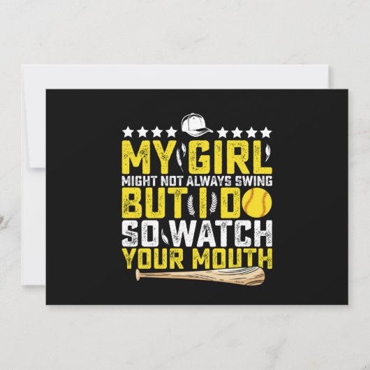 私の女の子はいつも振るっているのではないかもしれないが、私は見ている 招待状 (正面)