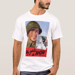 私の女の子はうわー Tシャツ
