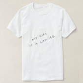 私の女の子はガールフレンドのための弁護士タトゥーだ Tシャツ (デザイン正面)