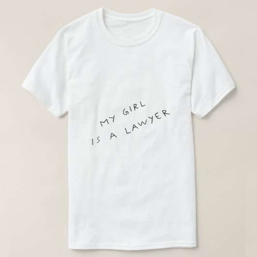 私の女の子はガールフレンドのための弁護士タトゥーだ Tシャツ (デザイン正面)