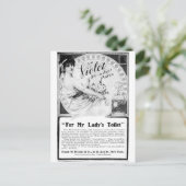 私の女性のトイレのための古い広告 ポストカード (スタンド正面)