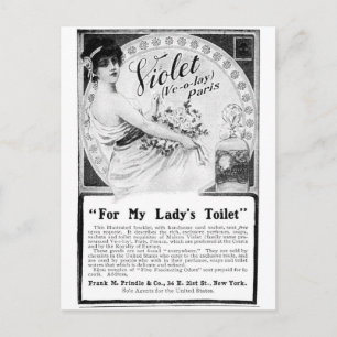 私の女性のトイレのための古い広告 ポストカード