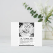 私の女性のトイレのための古い広告 ポストカード (スタンド正面)