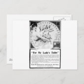 私の女性のトイレのための古い広告 ポストカード (正面/裏面)