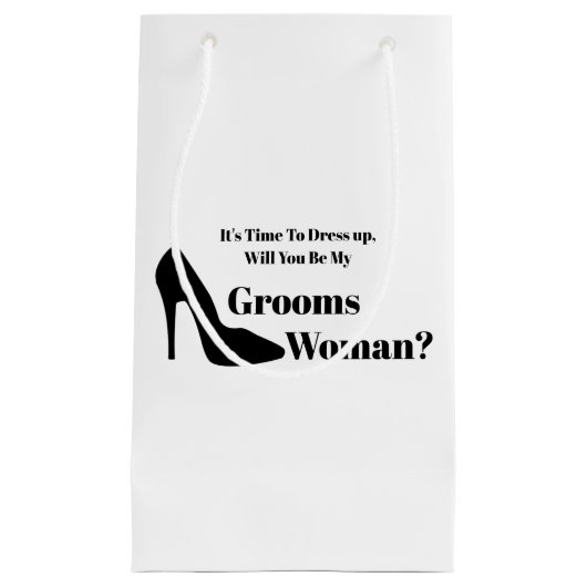 私の女性提案書をモダン頼む スモールペーパーバッグ (正面)