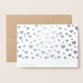 私の女王にハート。バレンタイン 箔カード (裏面封筒付き)