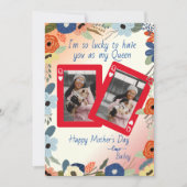 私の女王犬の母の日としてあなたを持ってラッキー シーズンカード (正面)