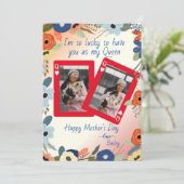 私の女王犬の母の日としてあなたを持ってラッキー シーズンカード (スタンド正面)