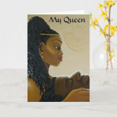 「私の女王」の挨拶状 カード (黄色い花)