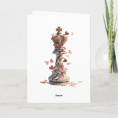 私の女王 チェス アート カード (裏面)