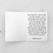 私の女王 チェス アート カード (内部)