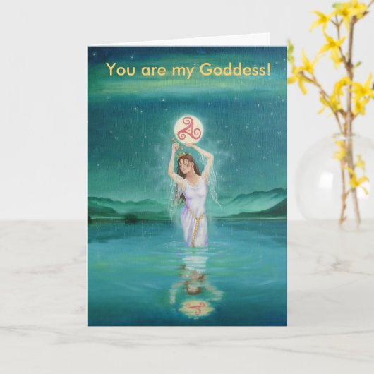 私の女神です! カード (黄色い花)