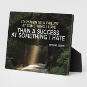 私の好きなことでの失敗 フォトプラーク (側面)