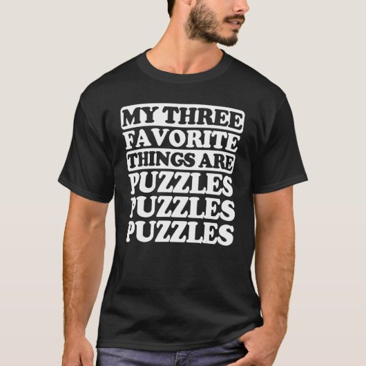 私の好きなものはパズル Tシャツ (正面)