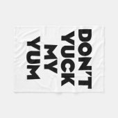 私の好きなものをけなさないで フリースブランケット (正面(横))