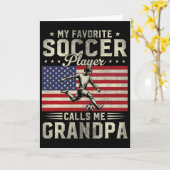 私の好きなサッカー選手がおじいちゃんパパと呼ぶ カード (黄色い花)