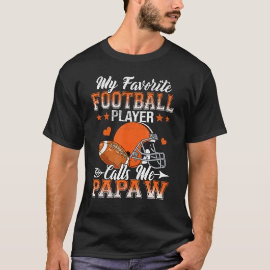 私の好きなサッカー選手がパパウと呼ぶ家族 Tシャツ (正面)
