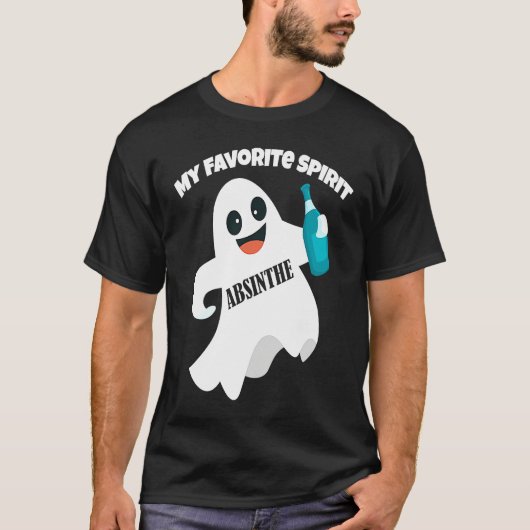 私の好きなスピリット アブサン ハロウィンの飲み物 Tシャツ (正面)