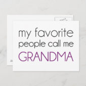 私の好きな人たちにはおばあちゃんと呼ばれている ポストカード (正面/裏面)