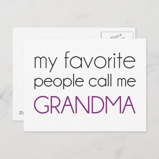 私の好きな人たちにはおばあちゃんと呼ばれている ポストカード (正面/裏面)