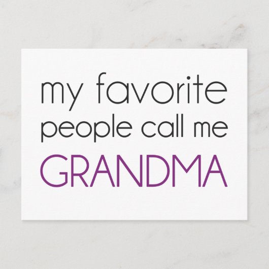 私の好きな人たちにはおばあちゃんと呼ばれている ポストカード (正面)