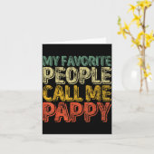 私の好きな人たちは私をパッピーと呼ぶ シャツ 面白い クリス カード (黄色い花)