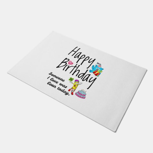 私の好きな人は生まれ今日だった。誕生日願い ドアマット (アングル)