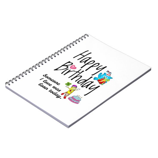 私の好きな人は生まれ今日だった。誕生日願い ノートブック (左側)