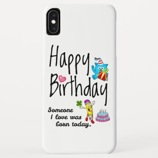 私の好きな人は生まれ今日だった。誕生日願い Case-Mate iPhoneケース (裏面)