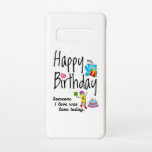 私の好きな人は生まれ今日だった。誕生日願い SAMSUNG GALAXY S10ケース<br><div class="desc">ハッピーバースデー。私の好きな人は生まれ今日だった。そしておもしろい、素敵なテディベアと可愛い誕生日のデザインギフトと鉛筆のおもしろい誕生日の願いを持つ書。服にぴったりのマッチ。</div>