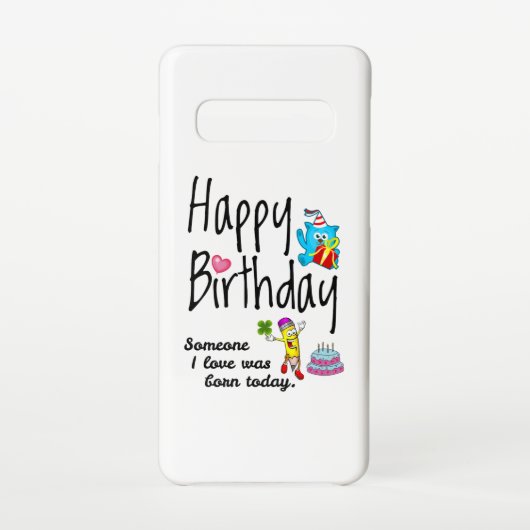 私の好きな人は生まれ今日だった。誕生日願い SAMSUNG GALAXYケース (裏面)