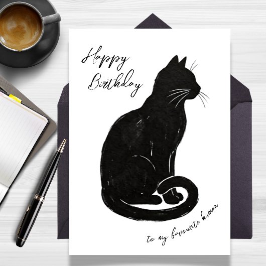私の好きな人(あなた)の誕生日(お誕生日おめでとう)- ネコより カード