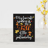 私の好きな季節は家父長制の崩壊だ カード (黄色い花)