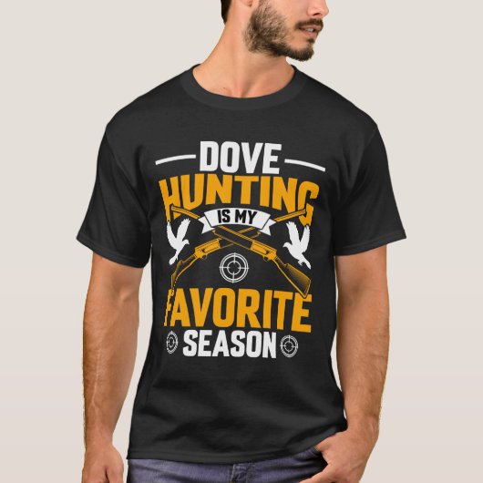 私の好きな季節は鳩狩り アウトドア Tシャツ (正面)