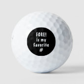私の好きな数字はFORE ゴルフボール (正面)