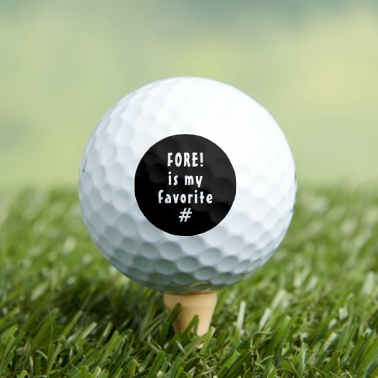 私の好きな数字はFORE ゴルフボール (インサイチュ 木)