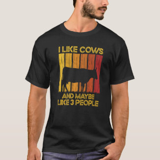 私の好きな牛とたぶん3人の農業をする人たちA Tシャツ