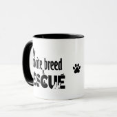 私の好きな犬種はレスキューです マグカップ (正面左)