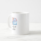 私の好きな珍しい青いユニコーン コーヒーマグカップ (正面左)