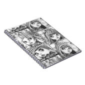 私の好きな白黒パッチワーク人形 ノートブック (右側)