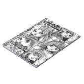 私の好きな白黒パッチワーク人形 ノートブック (左側)