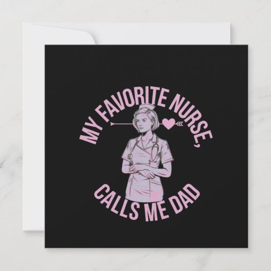 私の好きな看護師がパパを呼ぶ 理想の父親 招待状 (正面)