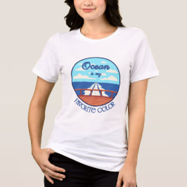 私の好きな色はオーシャンブルー クルーズTシャツ トライブレンドTシャツ