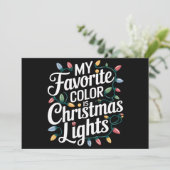 私の好きな色はクリスマスライトのホリデーシーズン シーズンカード (スタンド正面)