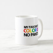 私の好きな色はパンツなし コーヒーマグカップ (正面右)