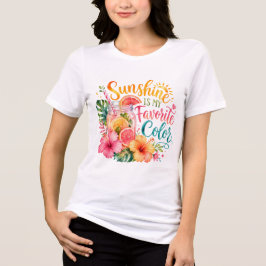 私の好きな色は日差し レモネード Tシャツ