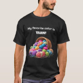 私の好きな色は毛糸 Tシャツ (正面)