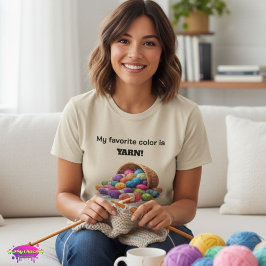 私の好きな色は毛糸 Tシャツ