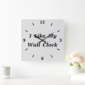 私の好きな スクエア壁時計 (ホーム)